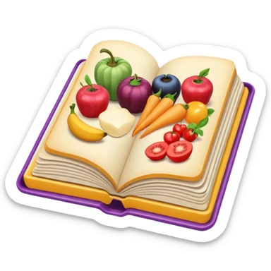 Aesthetic cookbook sticker