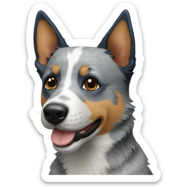 Blue heeler dog sticker