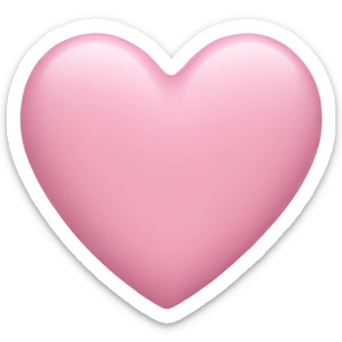Pastel pink heart sticker