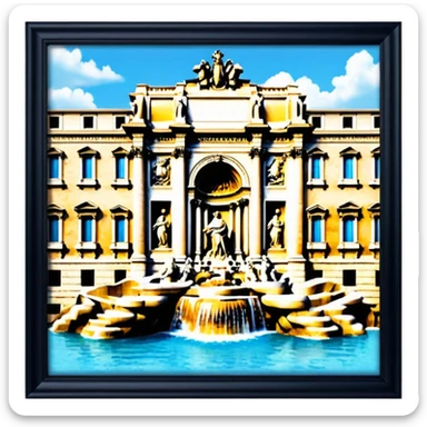 Trevi Fountain sticker