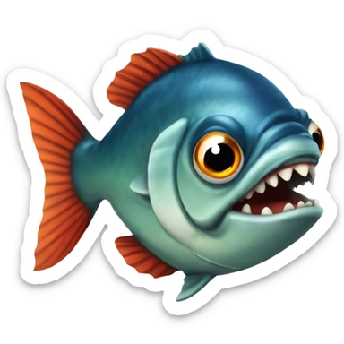 Piranha sticker