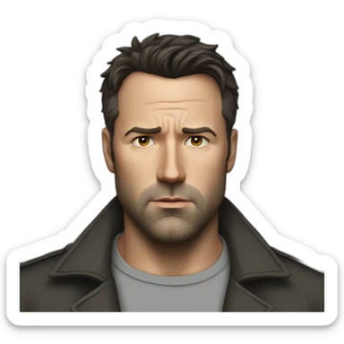 Sad Ben Affleck sticker