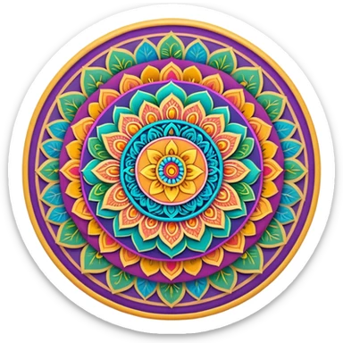 Beautiful hindi mandala  sticker