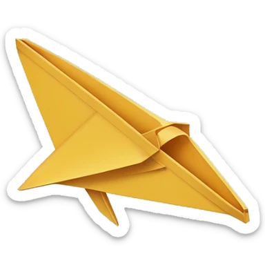 paper plane kazoo sticker