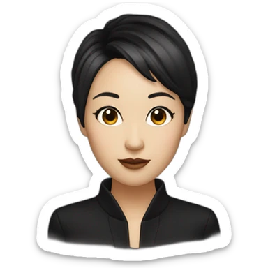 celine song director past lives Asian woman short black hair sticker