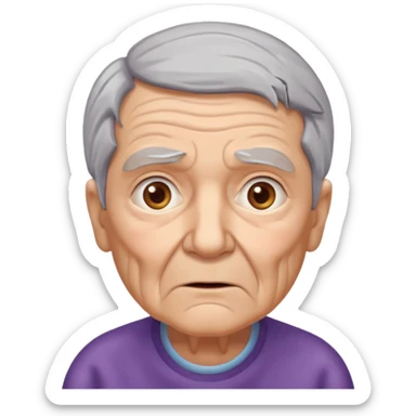 idoso confuso alzheimer sticker