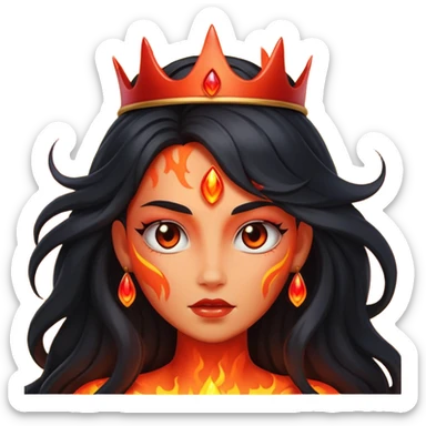 Lava queen sticker