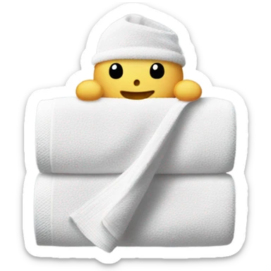towel for hand sticker