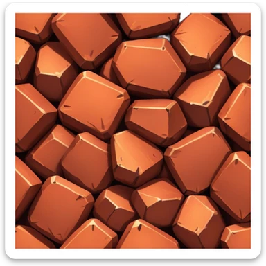 a bunch of iron ore sticker