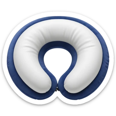 white Travel Neck Pillow sticker