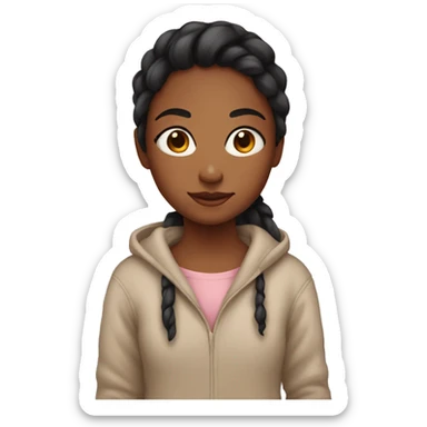 Cute cozy sister sticker