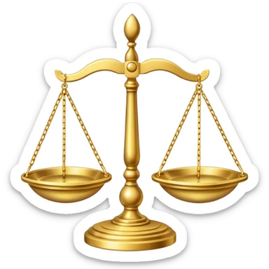 Libra, symbolizing moral values. sticker