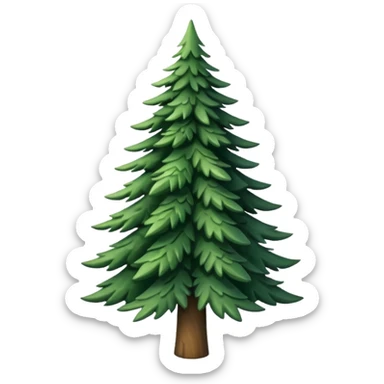 spruce tree sticker