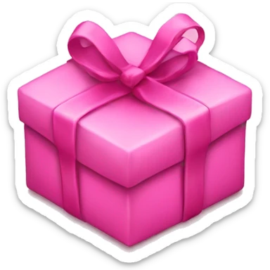 Pink present sticker