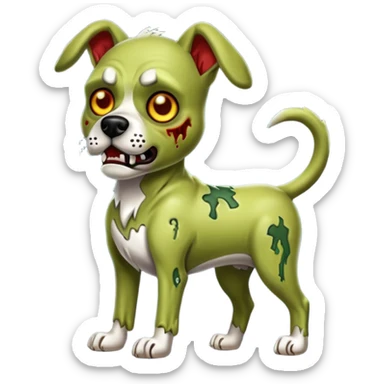 zombie dog full body sticker