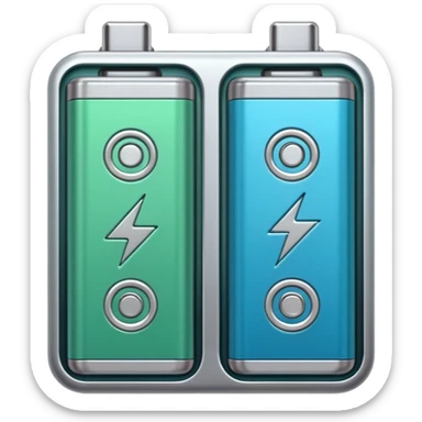 Battery (+/–) sticker
