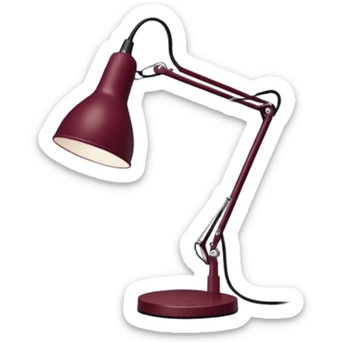  ikea work lamp Burgundy sticker