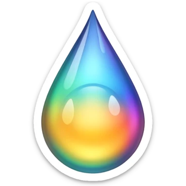 A drop of oil sticker