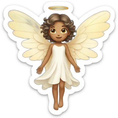 cute Angel fairy with wings sticker