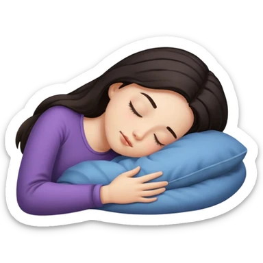 Chica durmiendo  sticker