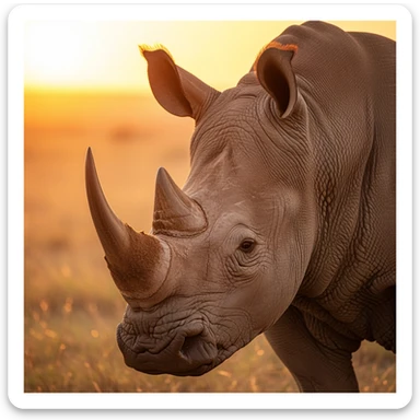 Rhino sticker