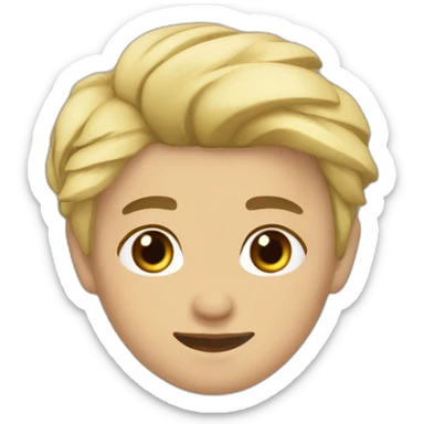 Glorya-brune-Cesar-blond sticker