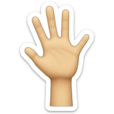 smile-raising-hand sticker