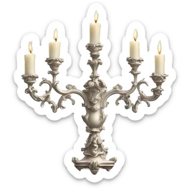 Rococo candelabra  sticker