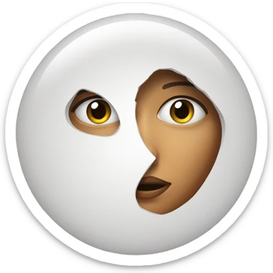 Hiding woman sticker