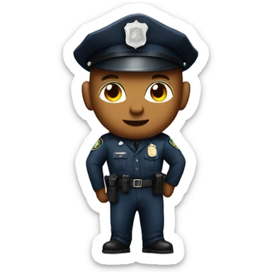 Policeman,Solana sticker