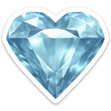 Diamond heart  sticker