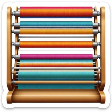 jacquard loom weaving complex fabric sticker