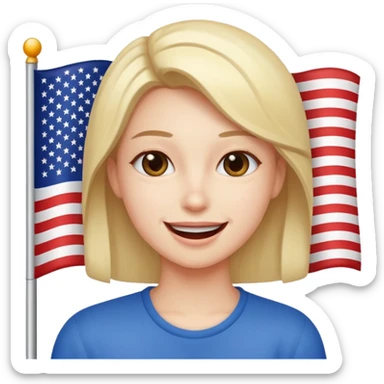 The Joyful American sticker