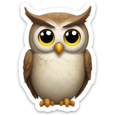 Owl sticker