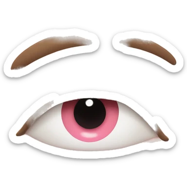 eye roll with tongue sticking out and blush sticker