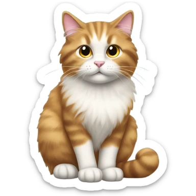 Cat with a big butt sticker