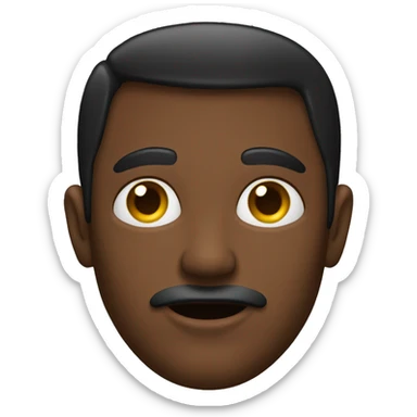 Hombre negro con aretes sticker