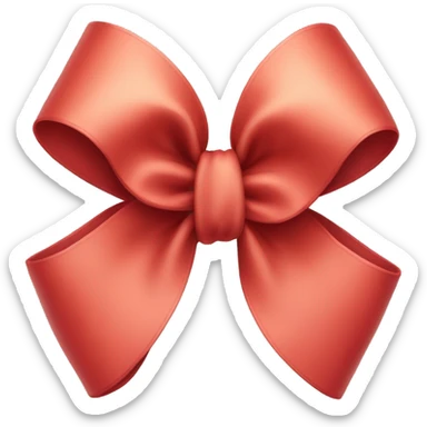 Very Light red bow sticker