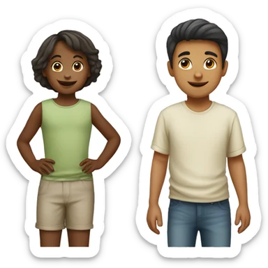 Niños y niñas  sticker