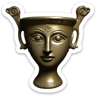Goddess libation vessel crete sticker