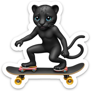 Panther skateboard  sticker