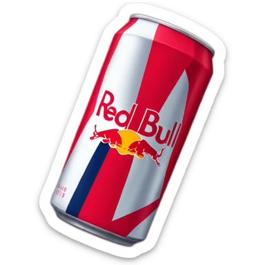 red bull drink without text label sticker