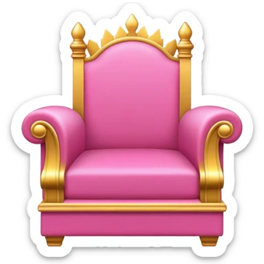 Pink throne  sticker