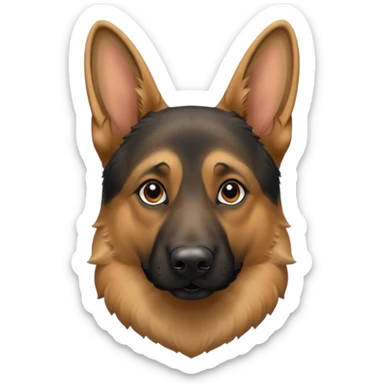 German shepherd sticker