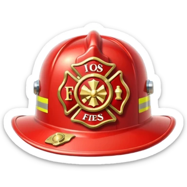 fireman hat sticker
