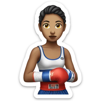 Muay Thai girl  sticker