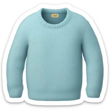Sweater cozy light blue sticker