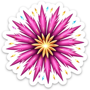 firework pink sticker