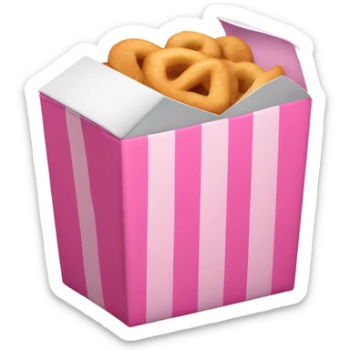 Pink snack box  sticker