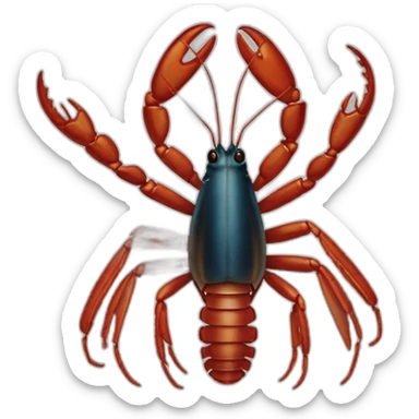 2 homard qui ce tiennent par la pince sticker